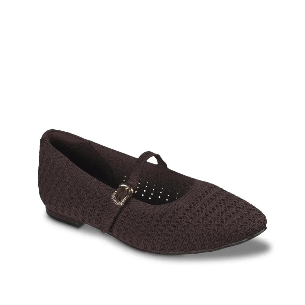 Woman`s Flats  Cleo Snip Flat Dark Brown by Skechers