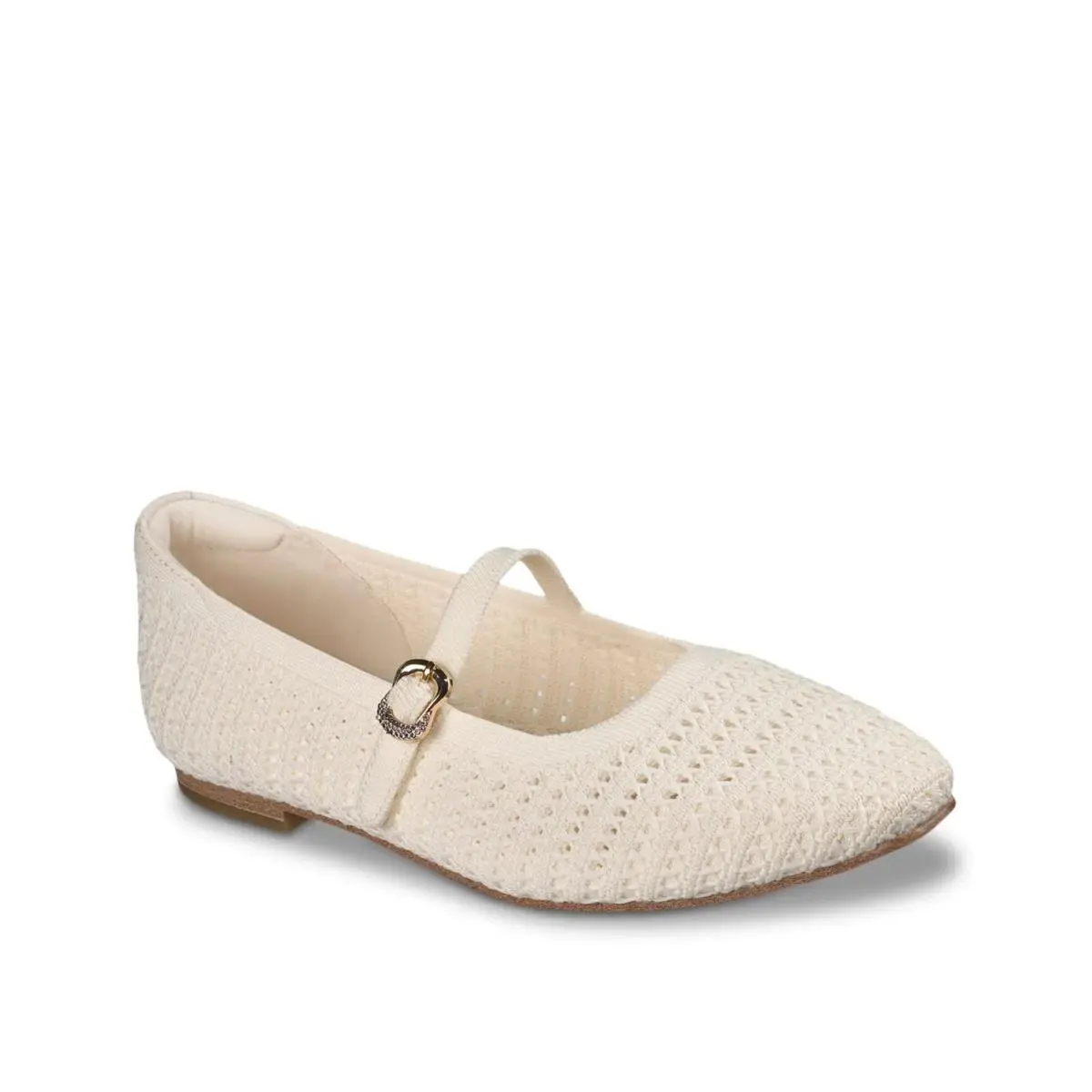 Woman`s Flats  Cleo Snip Flat Off White by Skechers
