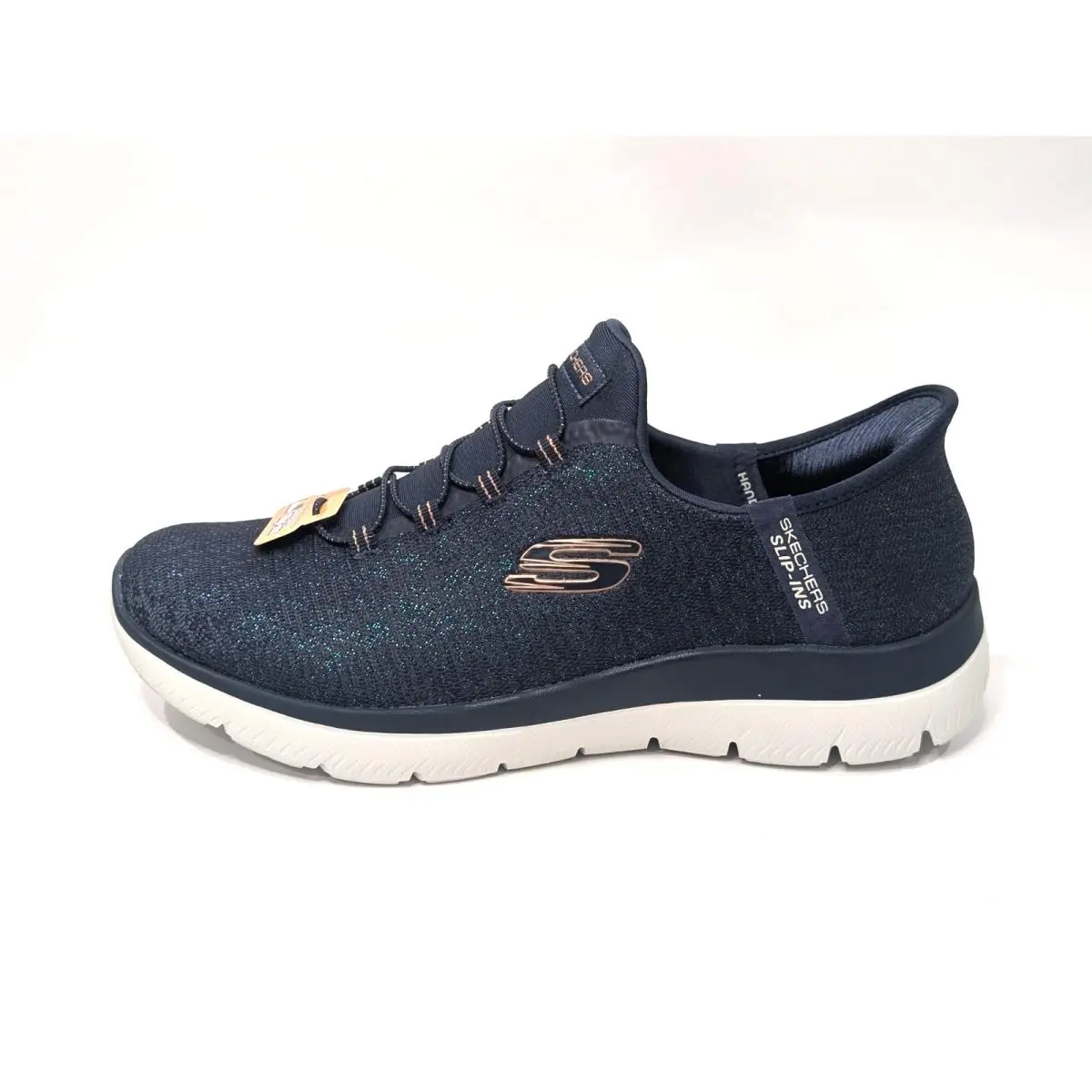 Skechers shoes - Skechers Hands Free Slip-Ins Summits Lunar Glow - 150280/NVY - Navy 5