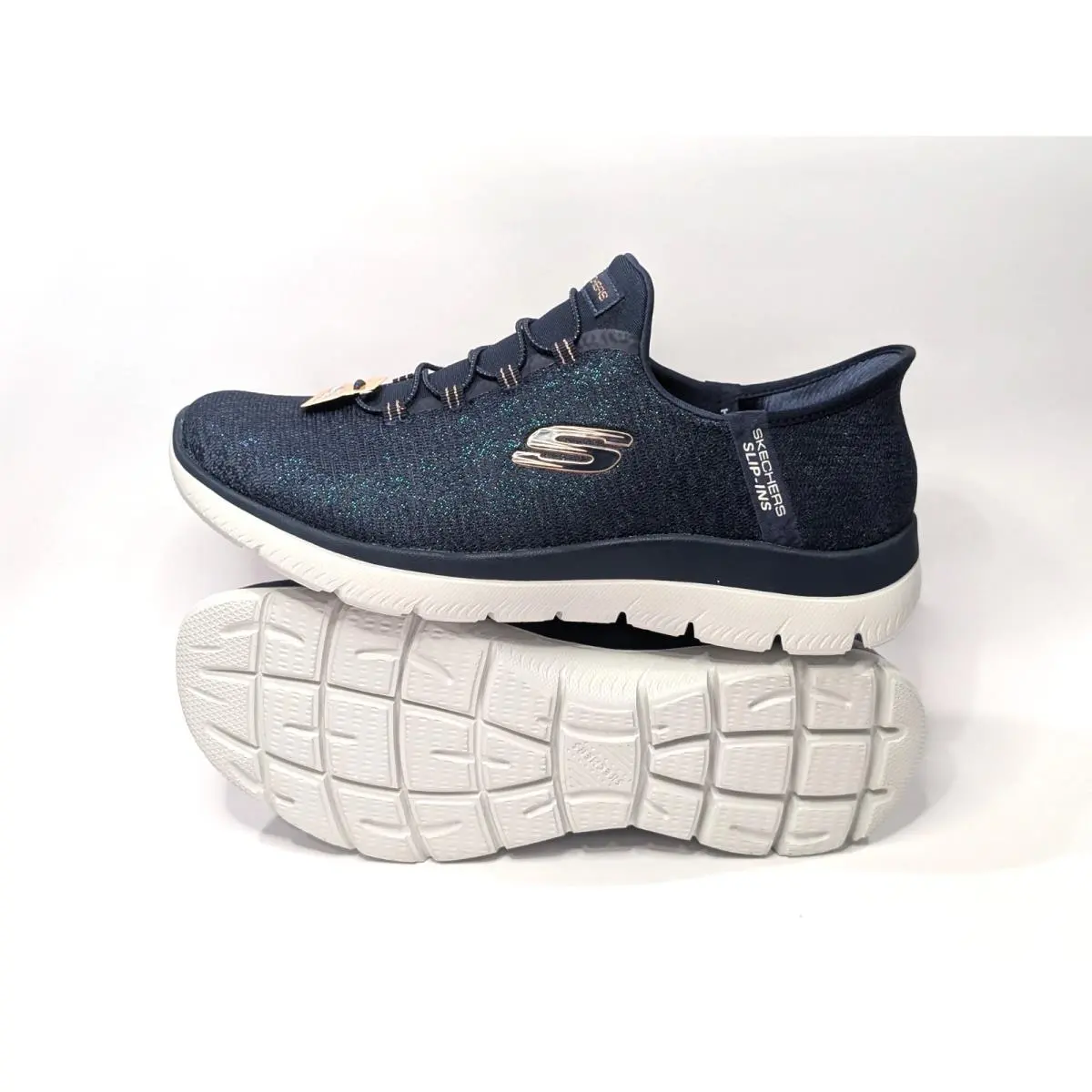 Skechers shoes - Skechers Hands Free Slip-Ins Summits Lunar Glow - 150280/NVY - Navy 12