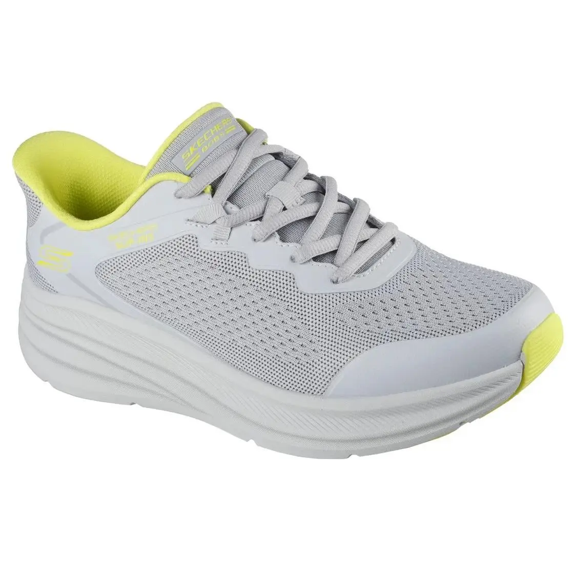 Man Skechers Slip-ins Bobs Skillz Sneaker Shoe 118431 Color Light Grey