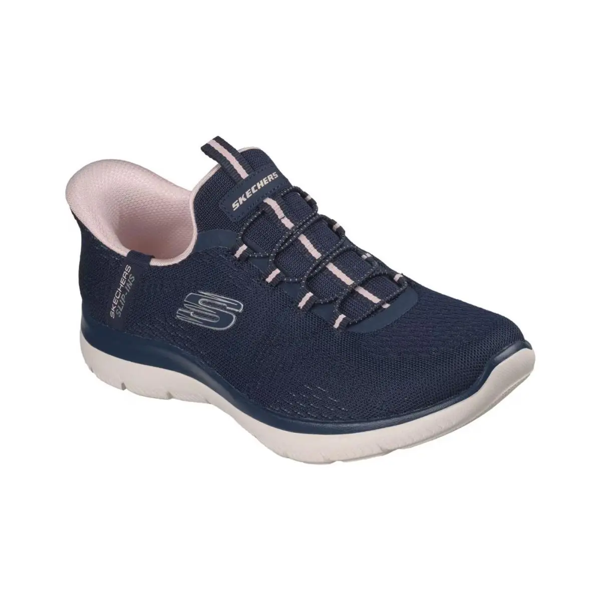 Women`s Skechers Slip-ins Dream Chaser Athletic Walking Sneakers Navy Pink
