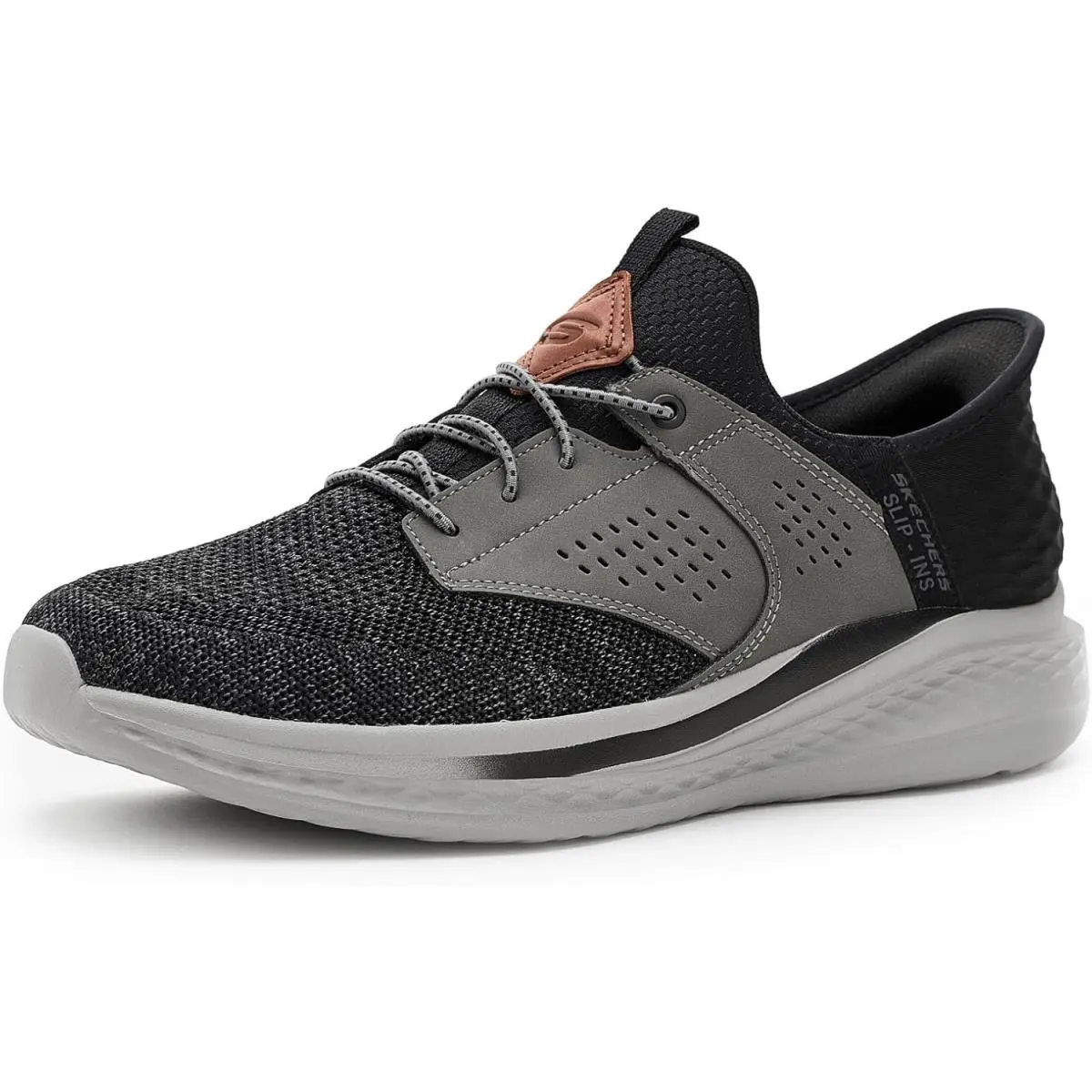Skechers Men`s Slade - Caster Wide or Regular Fit - Black Navy Colors