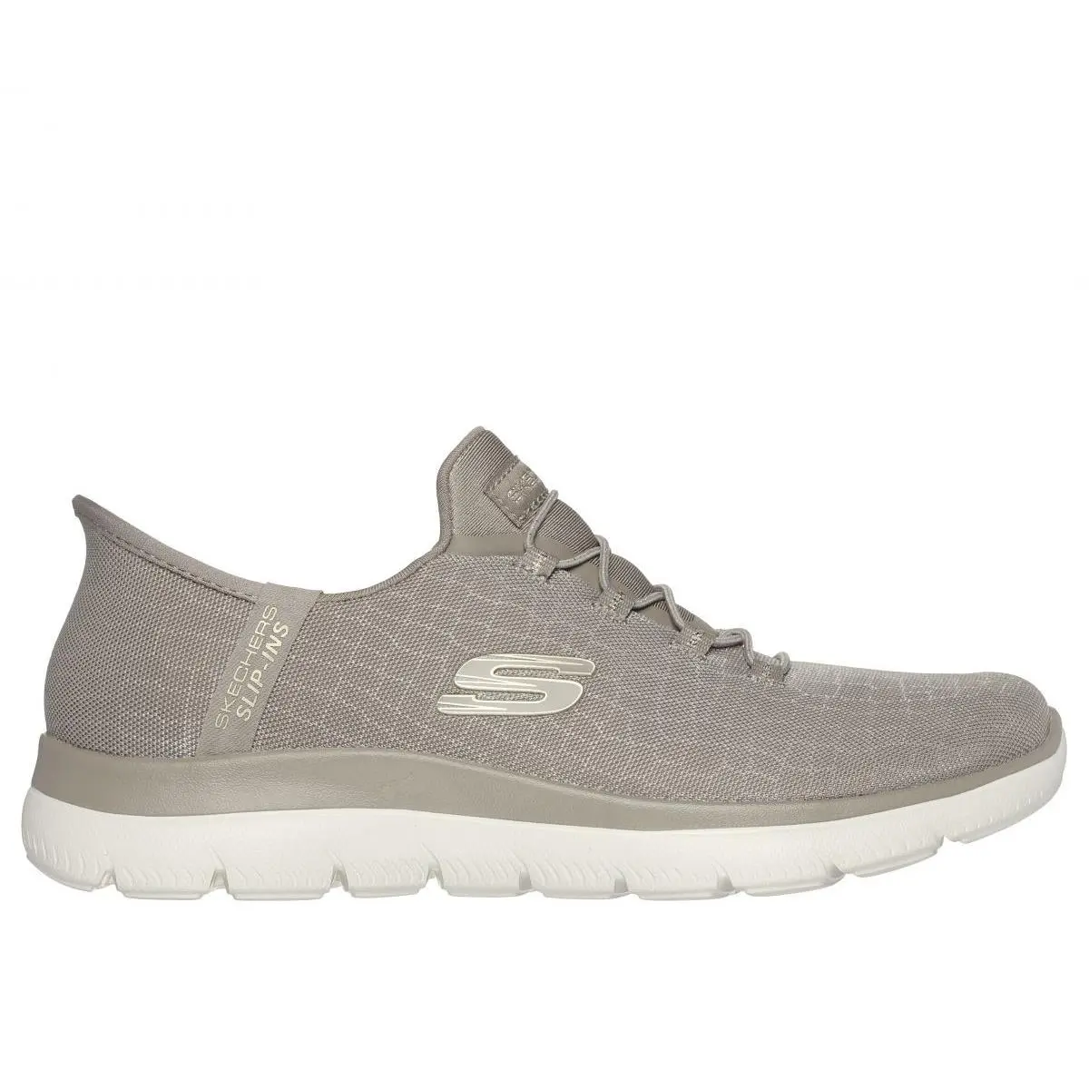 Skechers Women`s Slip-ins: Summits - Classy Night Sneaker Taupe/gold - 150128-TP