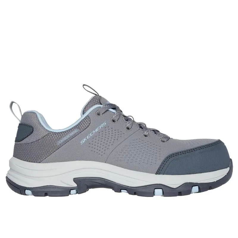 Skechers Women`s Trego-astallet Comp Toe Industrial Shoe Aqua Gray/aqua