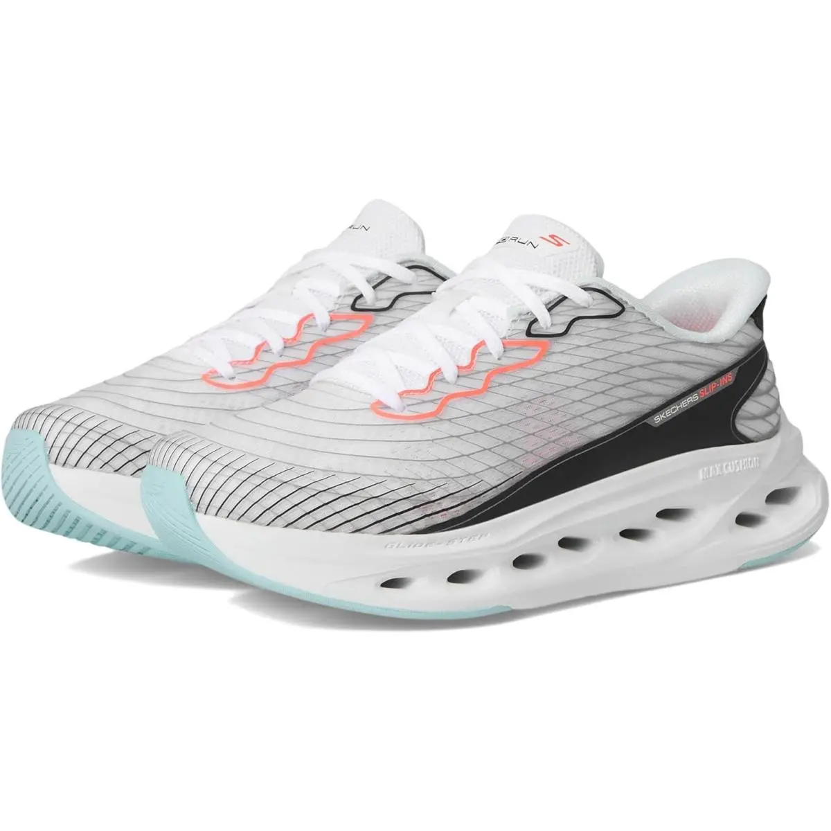 Skechers Womens Max Cushioning Glide Step Sapphire Hands Free Slip-ins