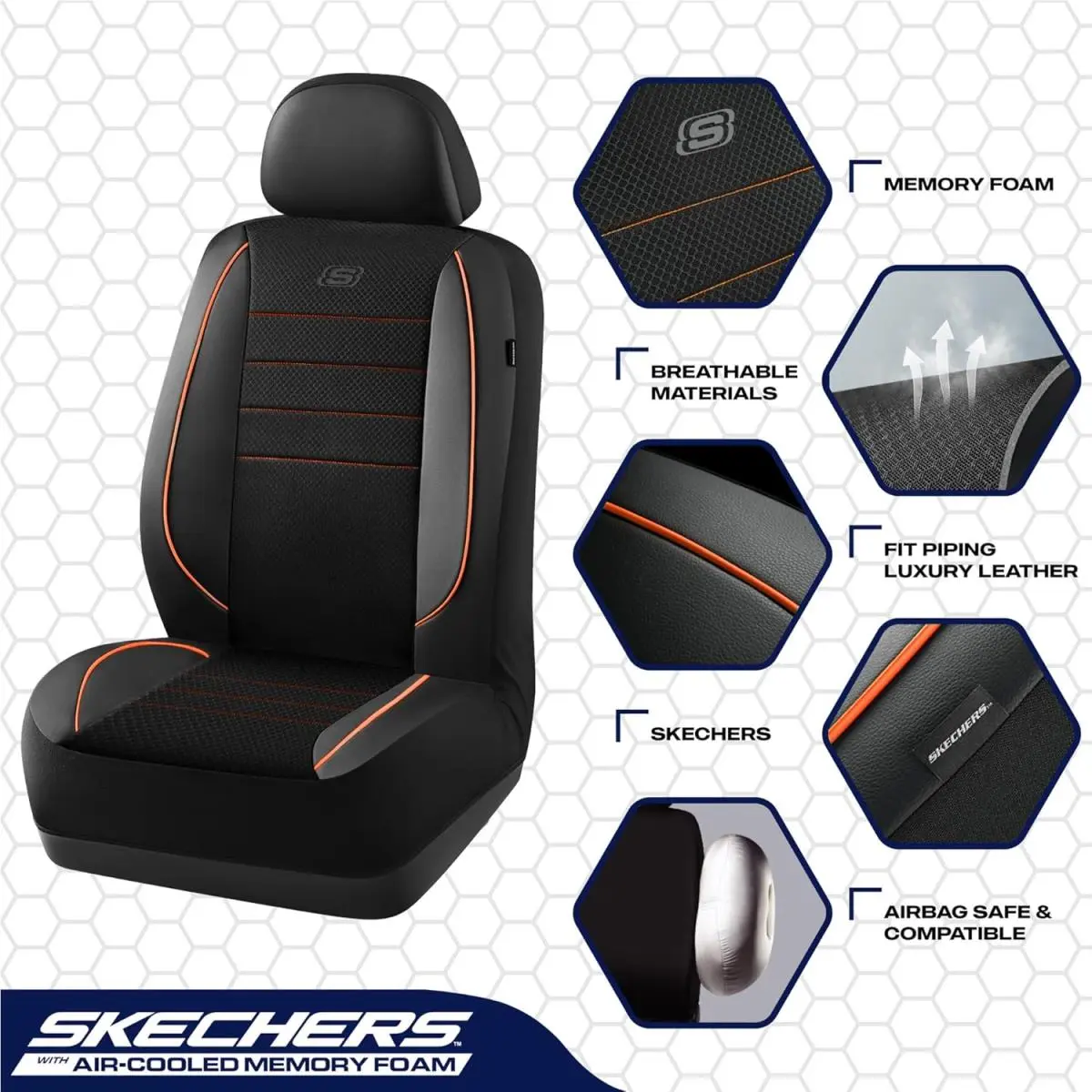 Skechers shoes - SK01C048ORANGE8 - SK01C048-ORANGE8 - Black and Beige (UPC: 190727190686) 8