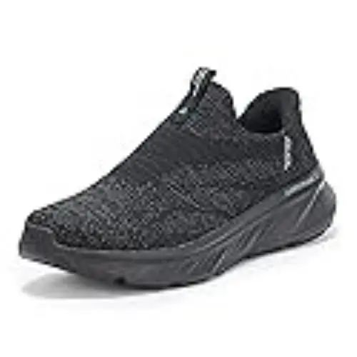 Skechers Men`s Edgeride Commissioner Hands Free Slip-in Sneaker Black/black 8.5
