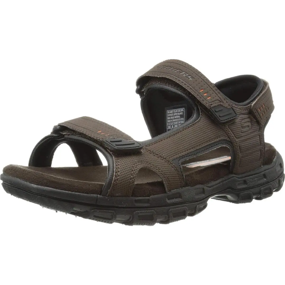 Skechers Men`s Usa Garver - Louden Open Toe Sandal W/strap Closure M W Fits
