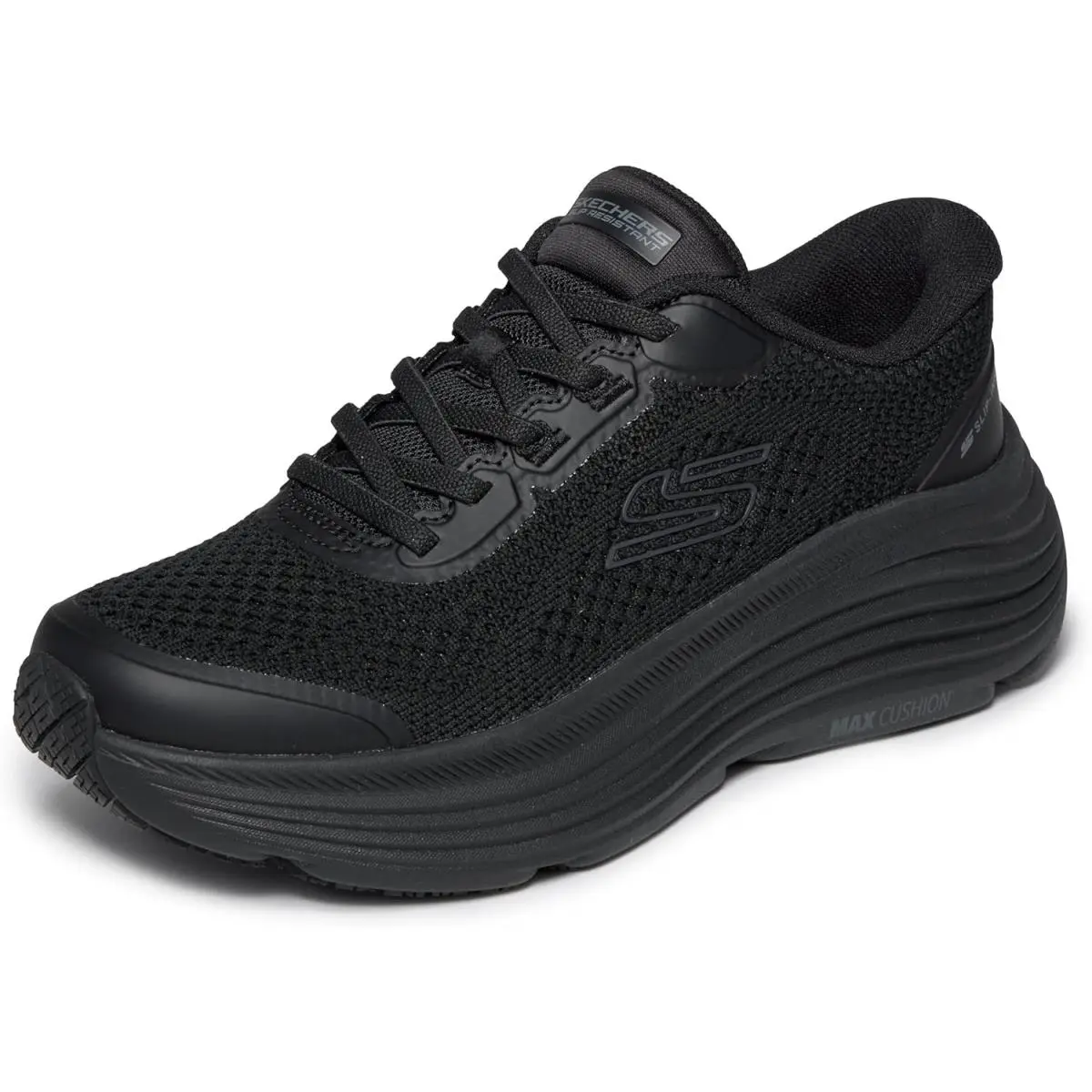 Skechers Men`s 200464Blk Men`s Black Max Cushioning Endeavour-shouka Soft Toe At