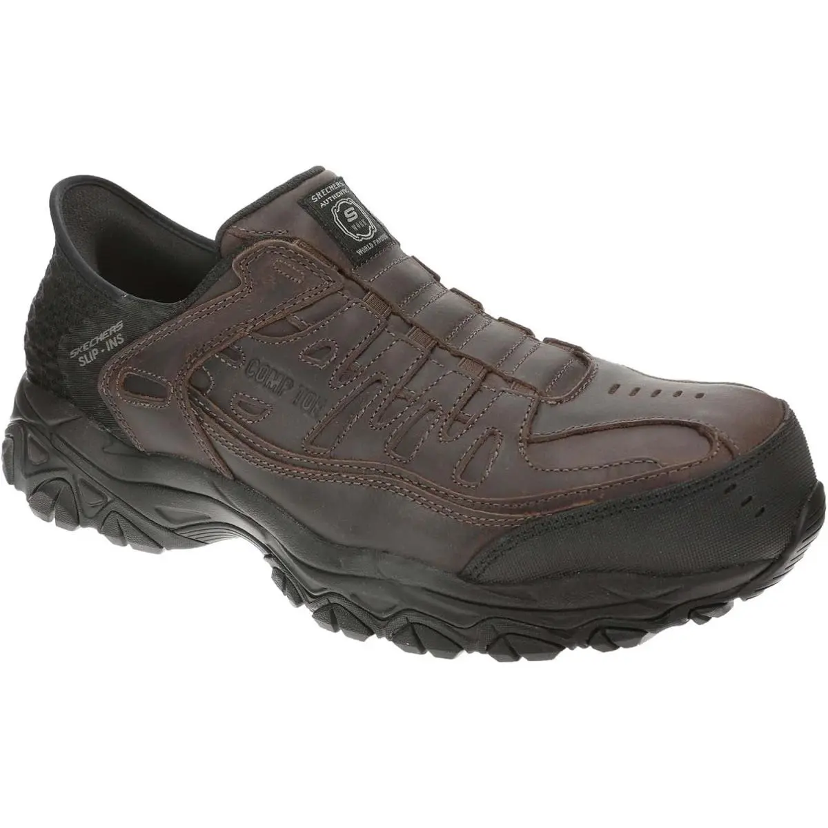 Skechers Men`s Holdredge Ryker Composite Toe Hands Free Slip-in Medium or Wide