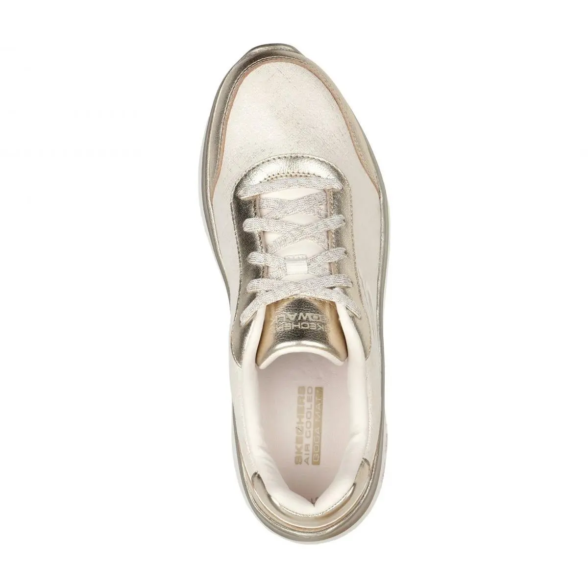 Skechers shoes - WHITE/GOLD 1