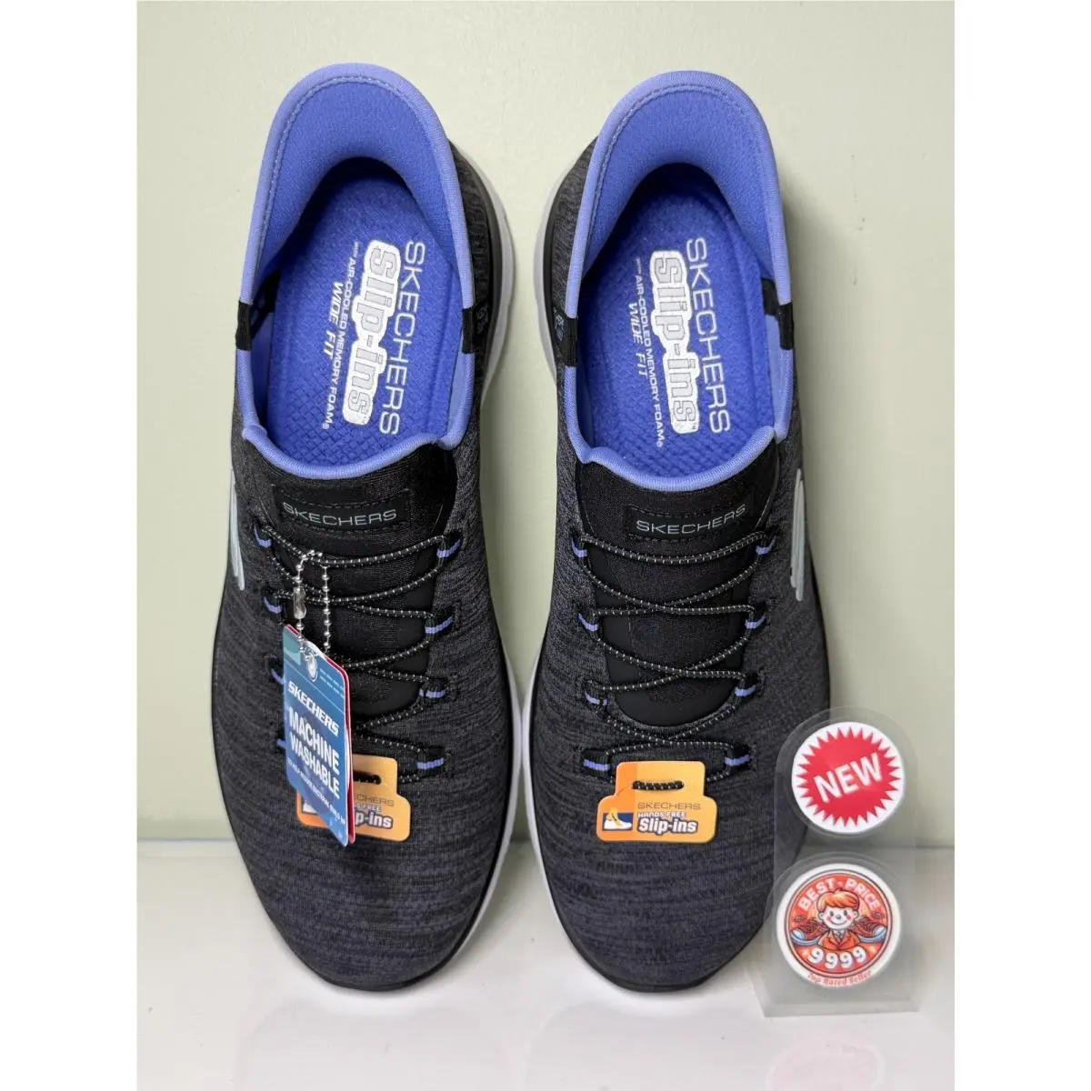 Skechers shoes - 150264/BKPR - Summits Everyday Set - Black/ Purple 4