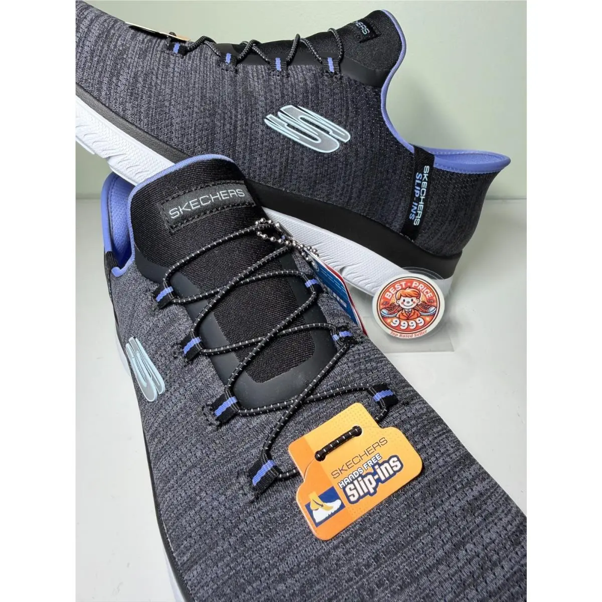 Skechers shoes - 150264/BKPR - Summits Everyday Set - Black/ Purple 7