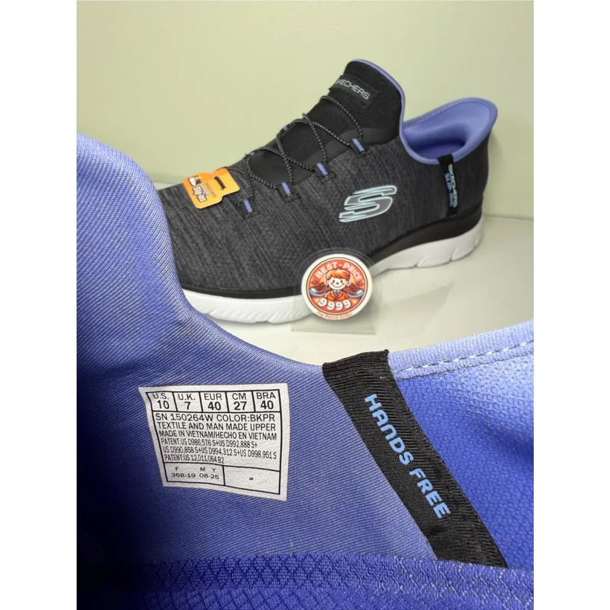 Skechers shoes - 150264/BKPR - Summits Everyday Set - Black/ Purple 8