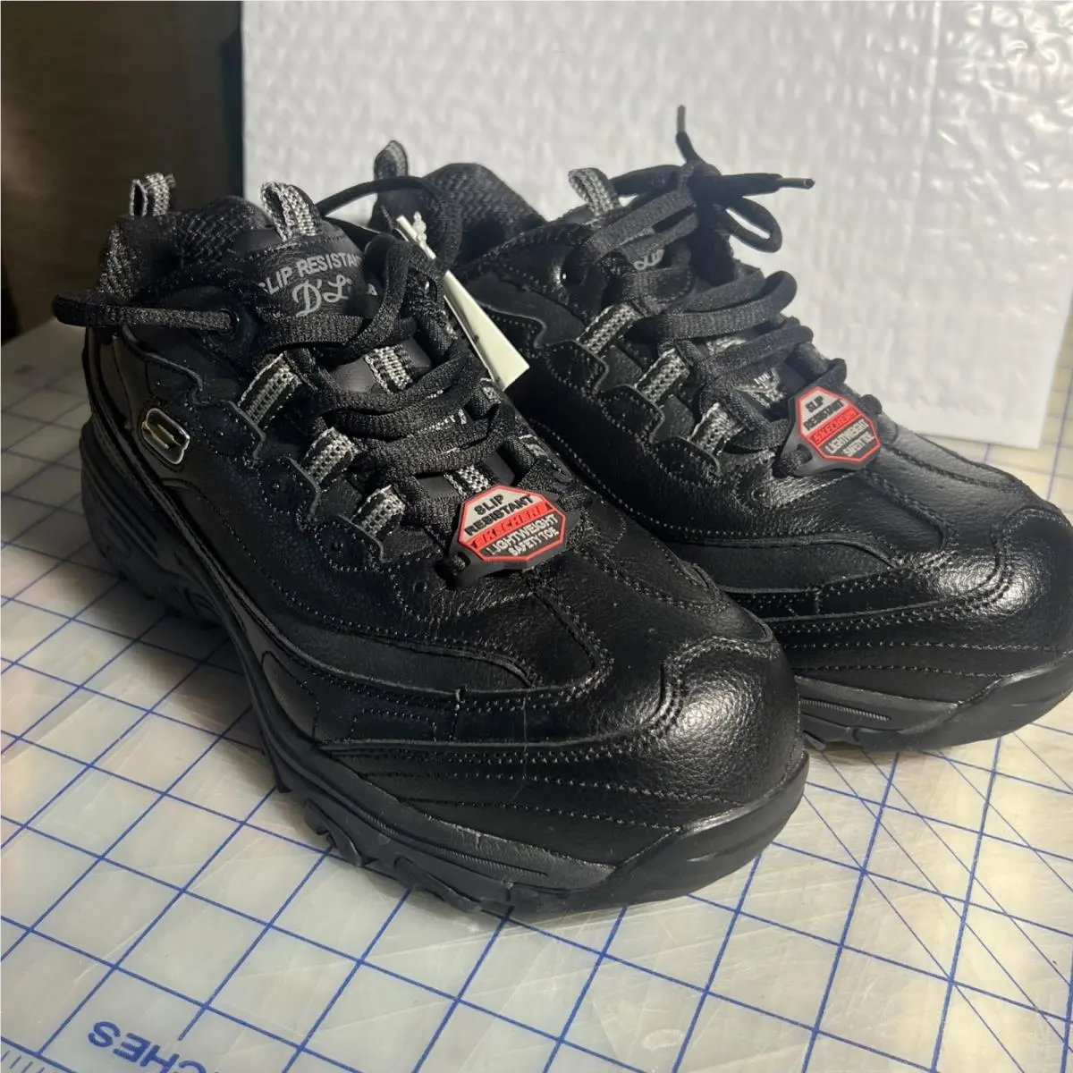Women’s Skechers For Work 8.5 B Black Soft Stride Sneakers Slip Resistant