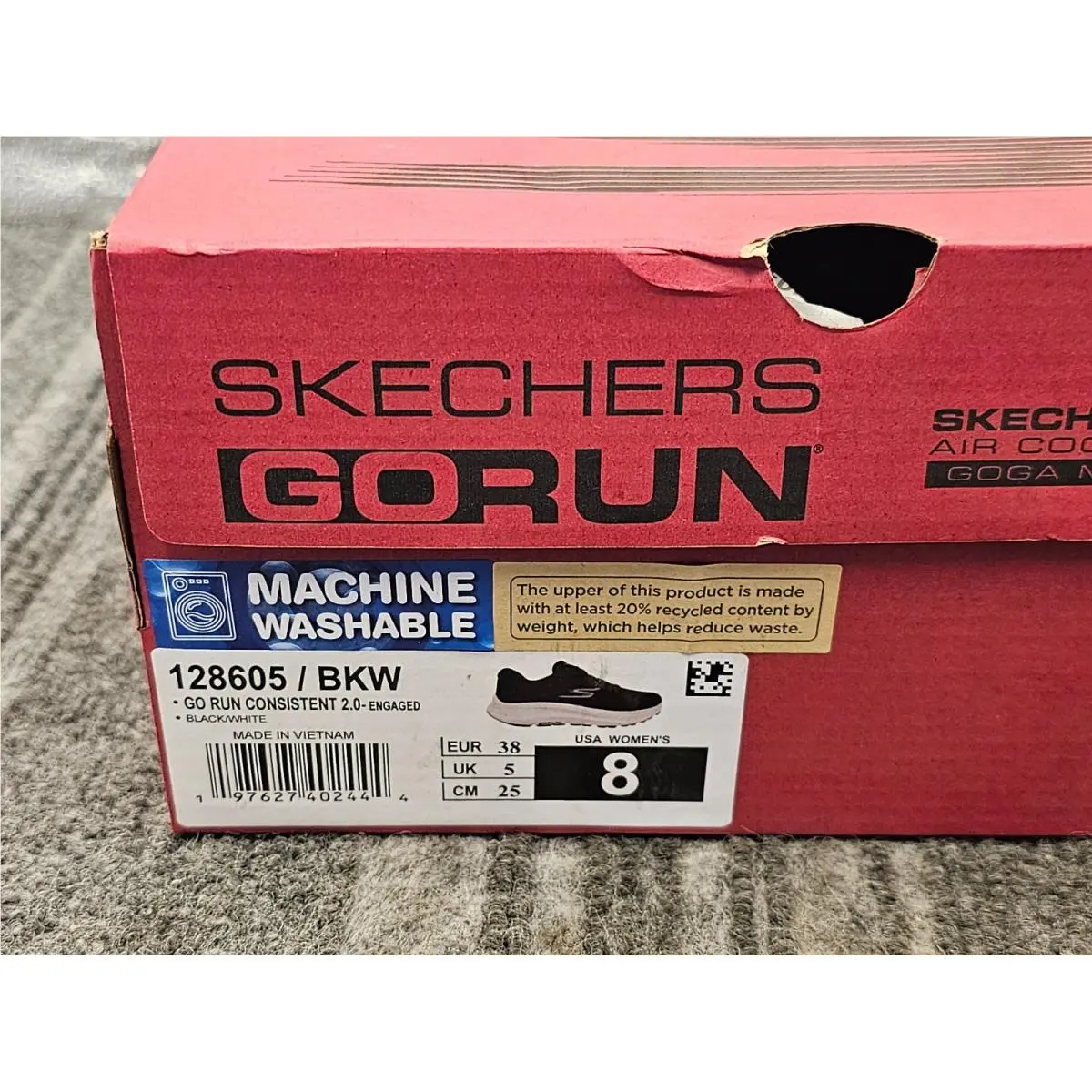 Skechers shoes - Skechers GoRun Consistent 2.0 - GoRun Consistent - 128605 - Black (UPC: 197627402444) 1