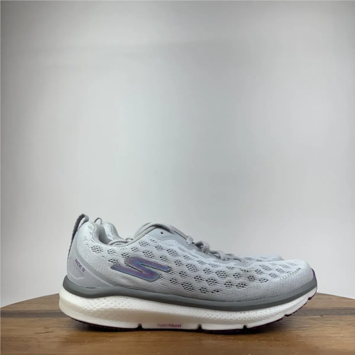 Womens  Go Run Ride 9 Gray Athletic Sneakers Shoes Size 6 M by Skechers