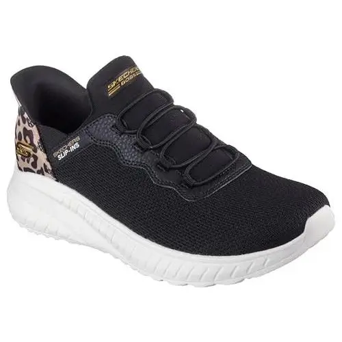Skechers Hands Free Slip-ins Bobs Squad Chaos Seize The Hour Shoes Blk Women 10M