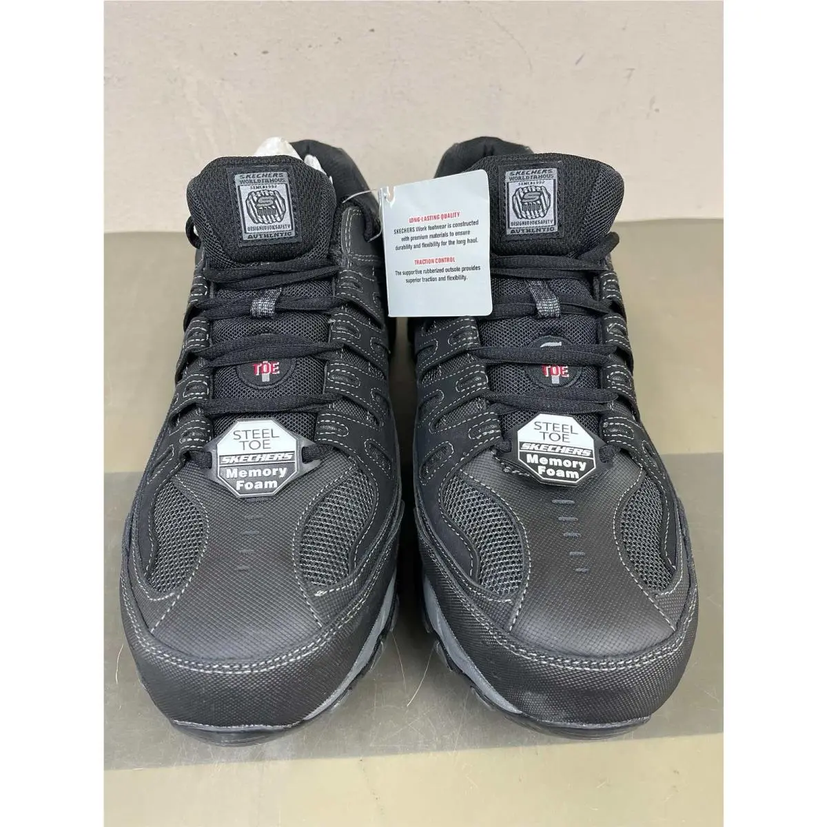 Skechers Men`s Cankton Steel Toe Construction Shoe - Electrical Hazard Rated Me