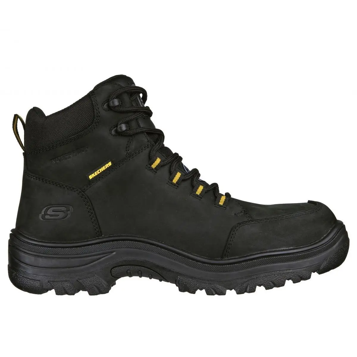 Skechers Work Men`s Burgin - Benafick ST Steel Toe Waterproof Work Boot Black
