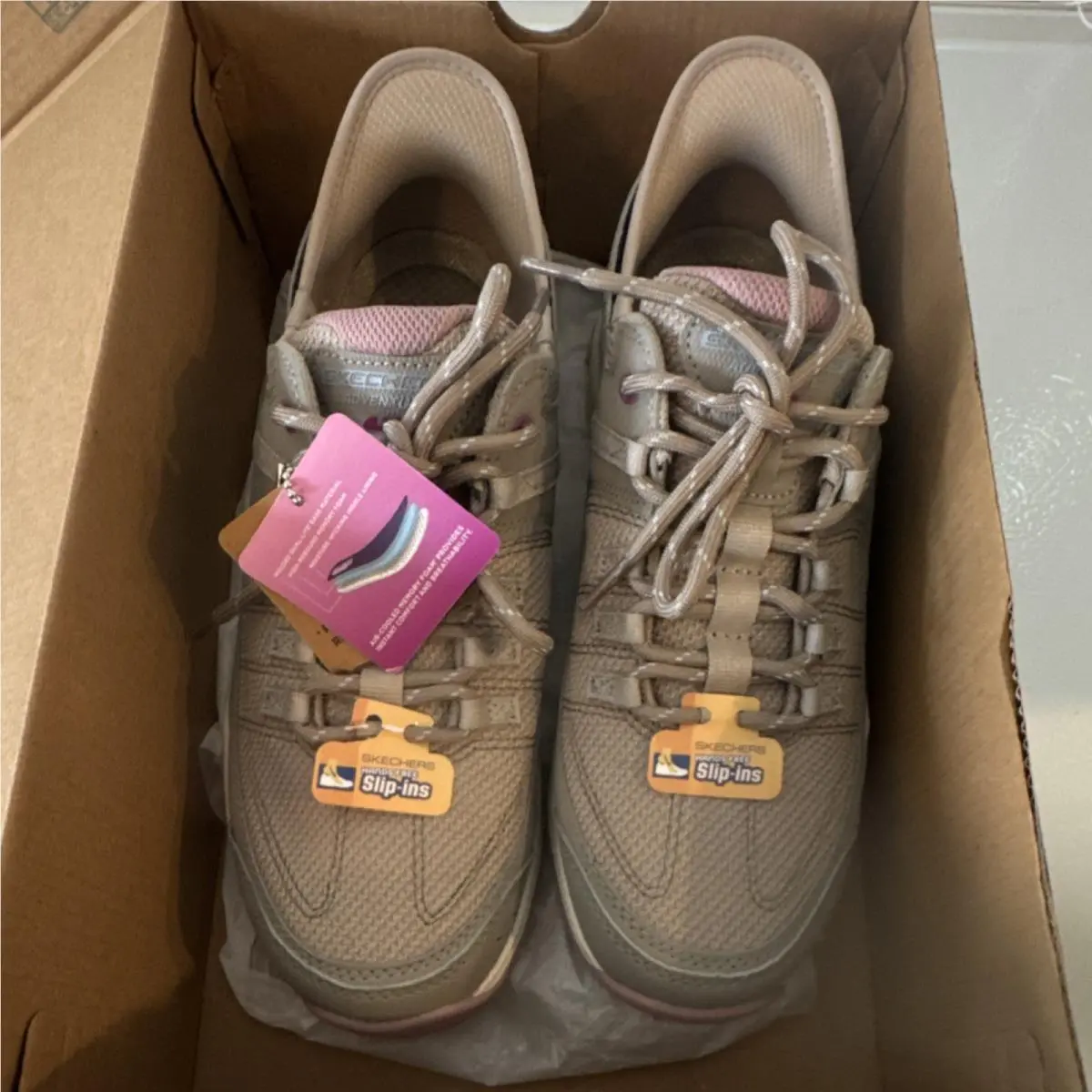 Skechers shoes - Skechers Summits AT Slip-ins - Summits - 180270/TPMT - Taupe, Cream, Mauve 0