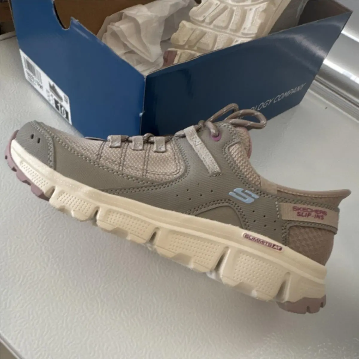 Skechers shoes - Skechers Summits AT Slip-ins - Summits - 180270/TPMT - Taupe, Cream, Mauve 5