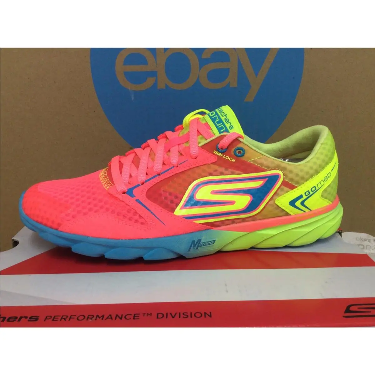 2013 Skechers Go Run Speed Women’s Running Shoes 5.5 Hot Pink Lime E8
