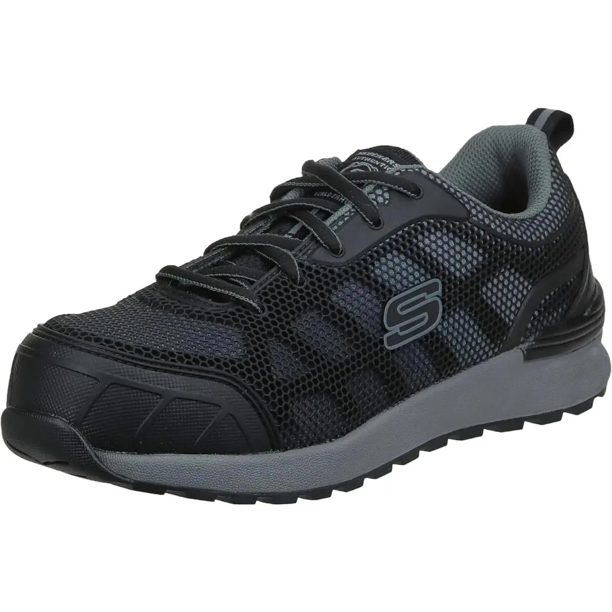 Skechers Womens Bulklin - Lyndale Black/grey Size 6 Wide