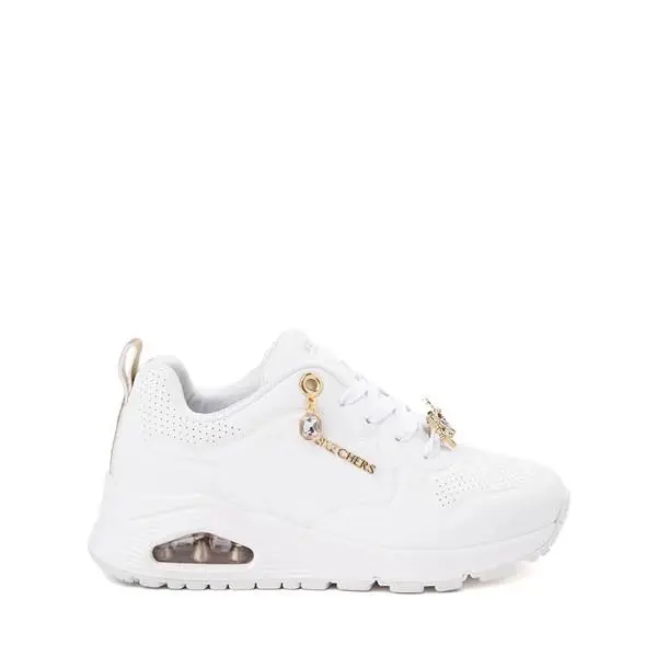 Skechers Street Uno Gen1 Trendy Jewels Sneaker 310562L/WGD White Gold Kids 2