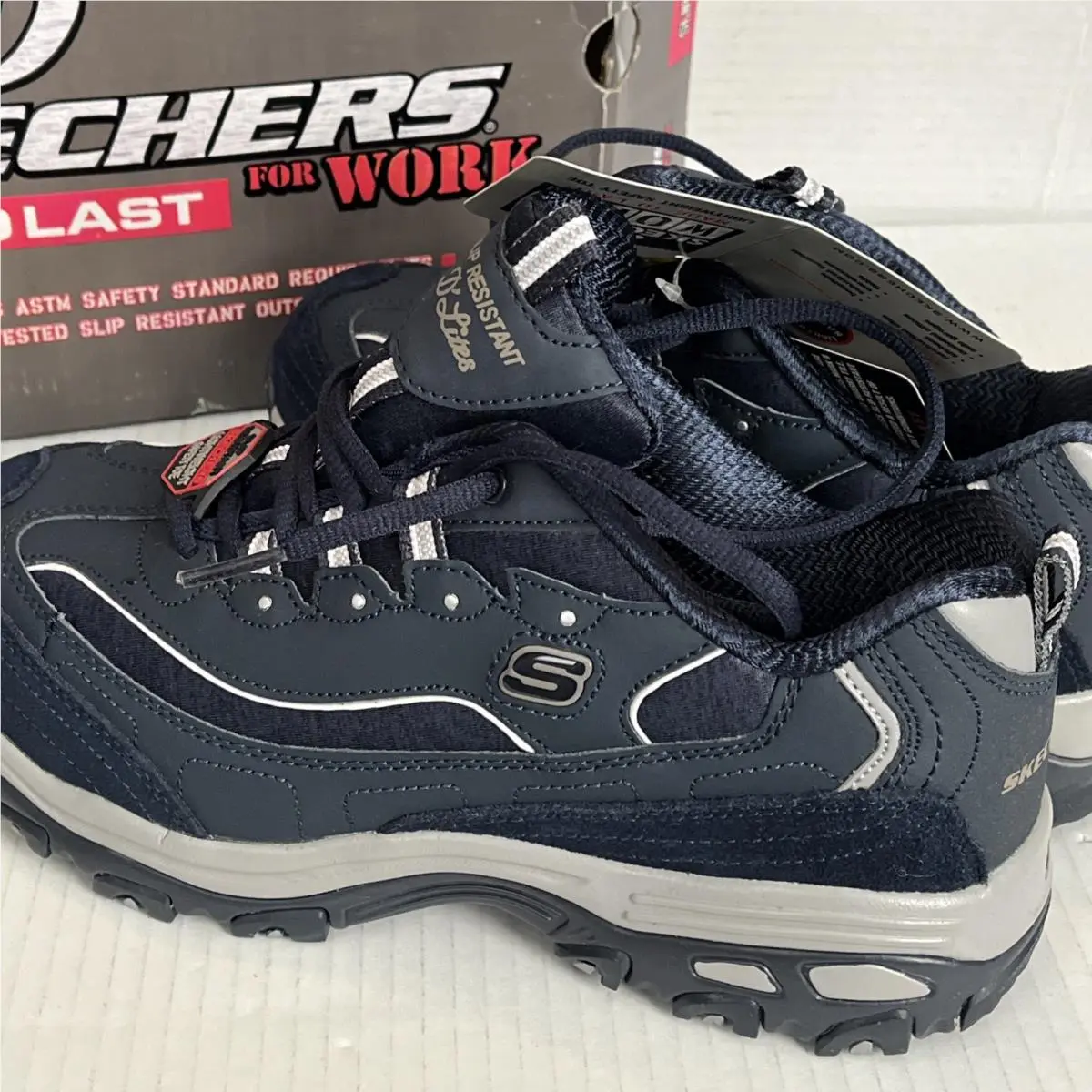 Skechers shoes - Skechers D`Lites Pooler SR Alloy-Toe - 76596 - Blue (UPC: 0190211970299) 8