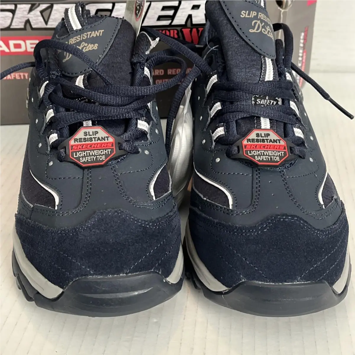 Skechers shoes - Skechers D`Lites Pooler SR Alloy-Toe - 76596 - Blue (UPC: 0190211970299) 9