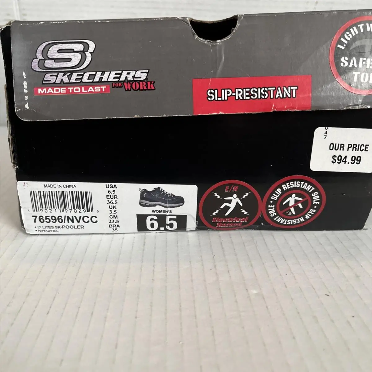 Skechers shoes - Skechers D`Lites Pooler SR Alloy-Toe - 76596 - Blue (UPC: 0190211970299) 13