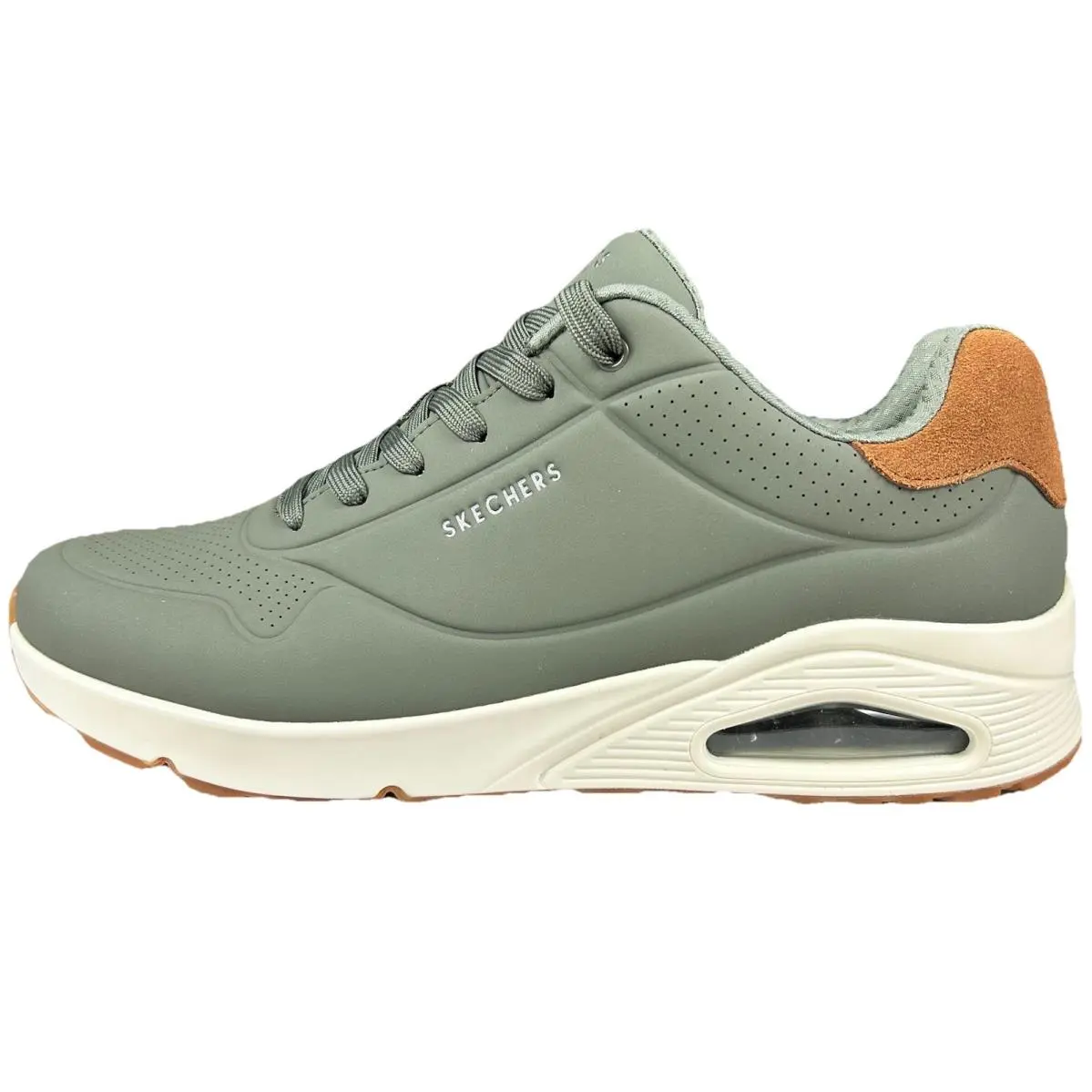 Skechers Street Los Angeles Uno Sneakers Men’s Size 13 Olive Lifestyle Shoes