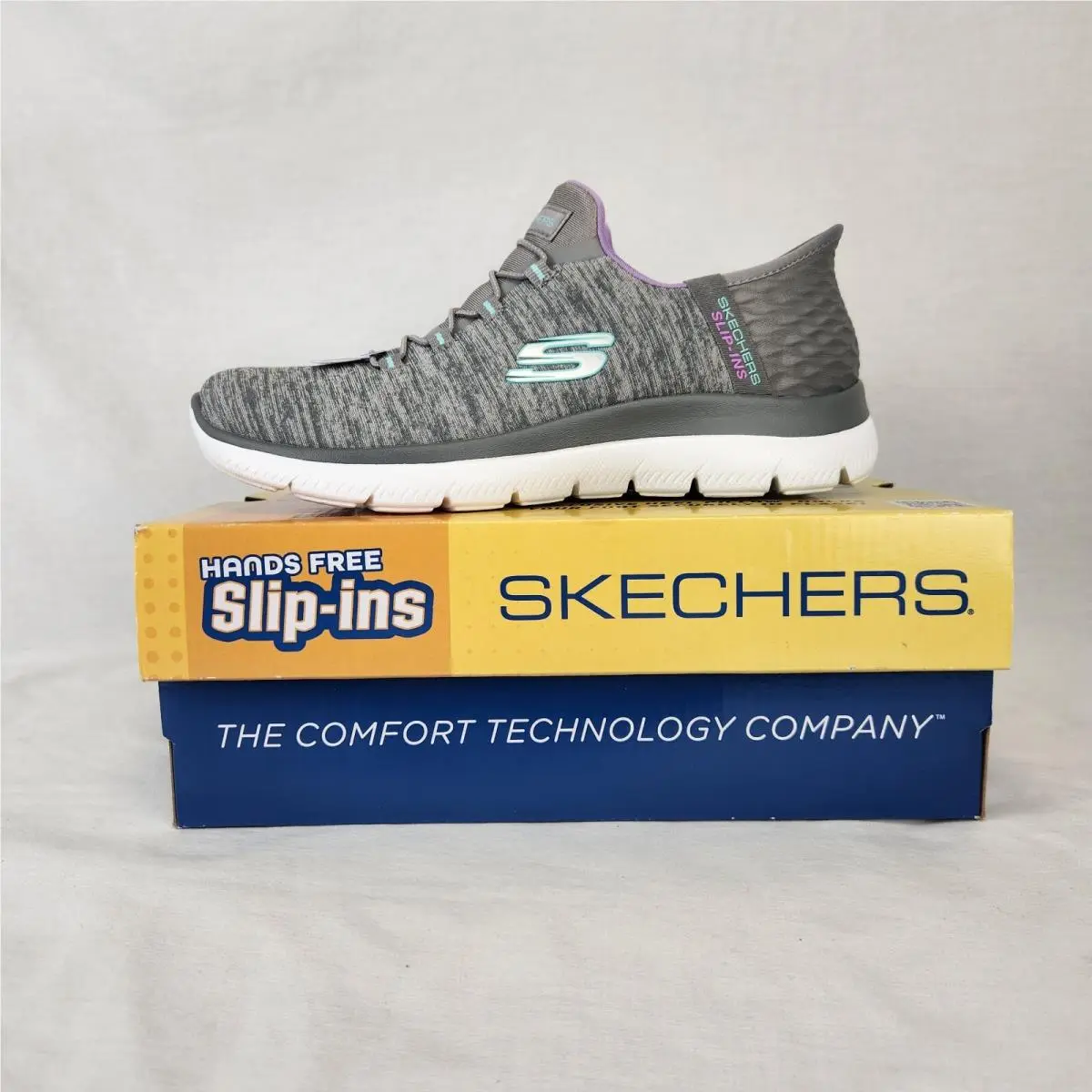 Skechers shoes - Skechers Summits Dazzling Haze Slip-Ins - Gray (UPC: 196642463744) 7