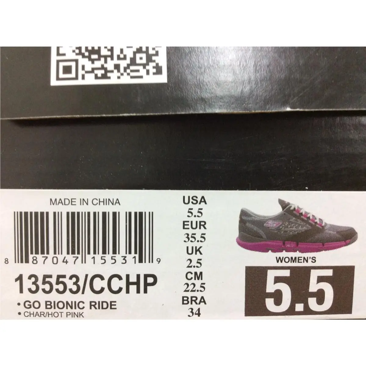 Skechers shoes - Skechers Go Bionic Ride - Bionic Ride - 13553 CCHP - Charcoal Hot Pink 10