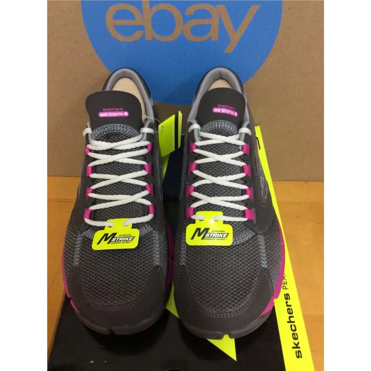 Skechers shoes - Skechers Go Bionic Ride - Bionic Ride - 13553 CCHP - Charcoal Hot Pink 0