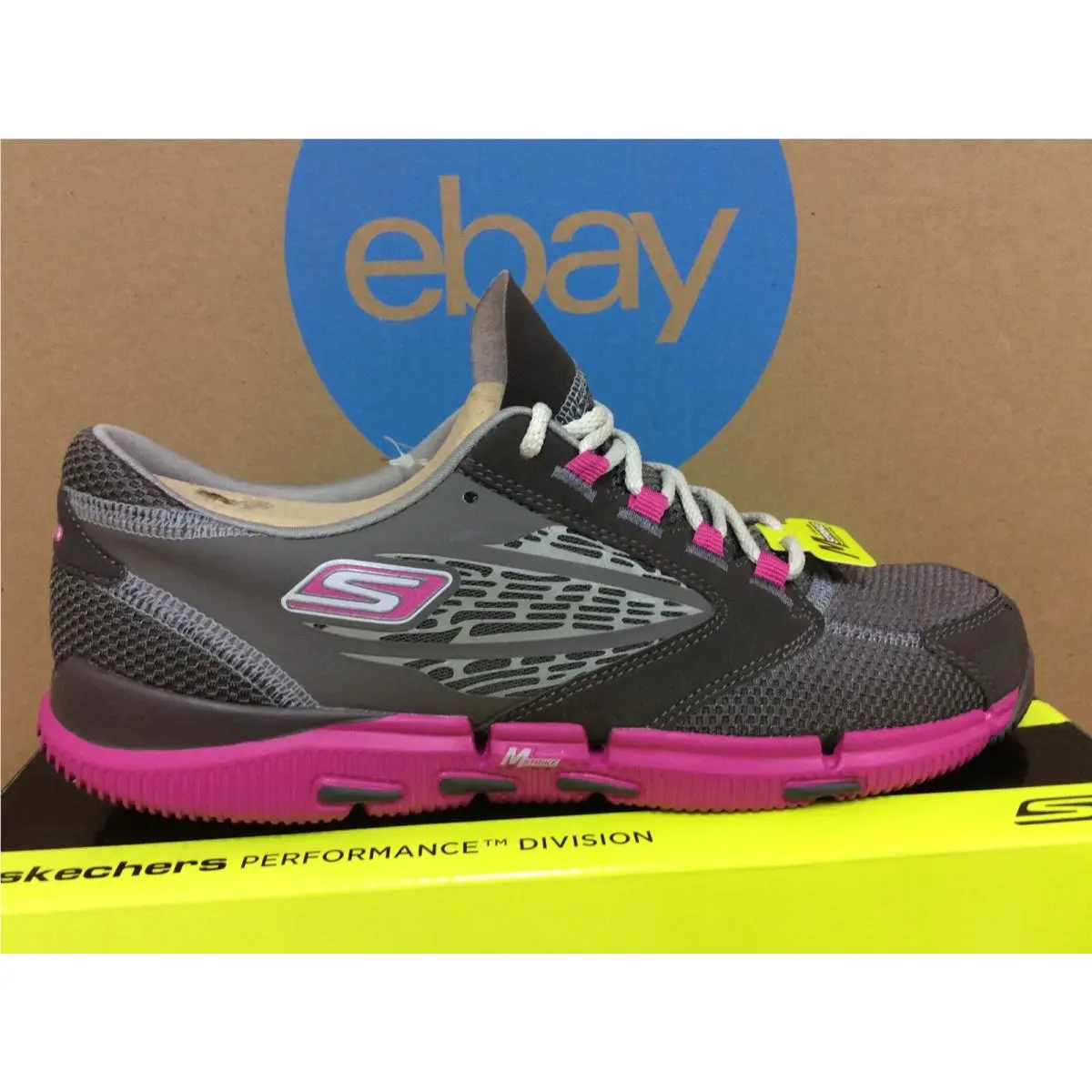 Skechers shoes - Skechers Go Bionic Ride - Bionic Ride - 13553 CCHP - Charcoal Hot Pink 6