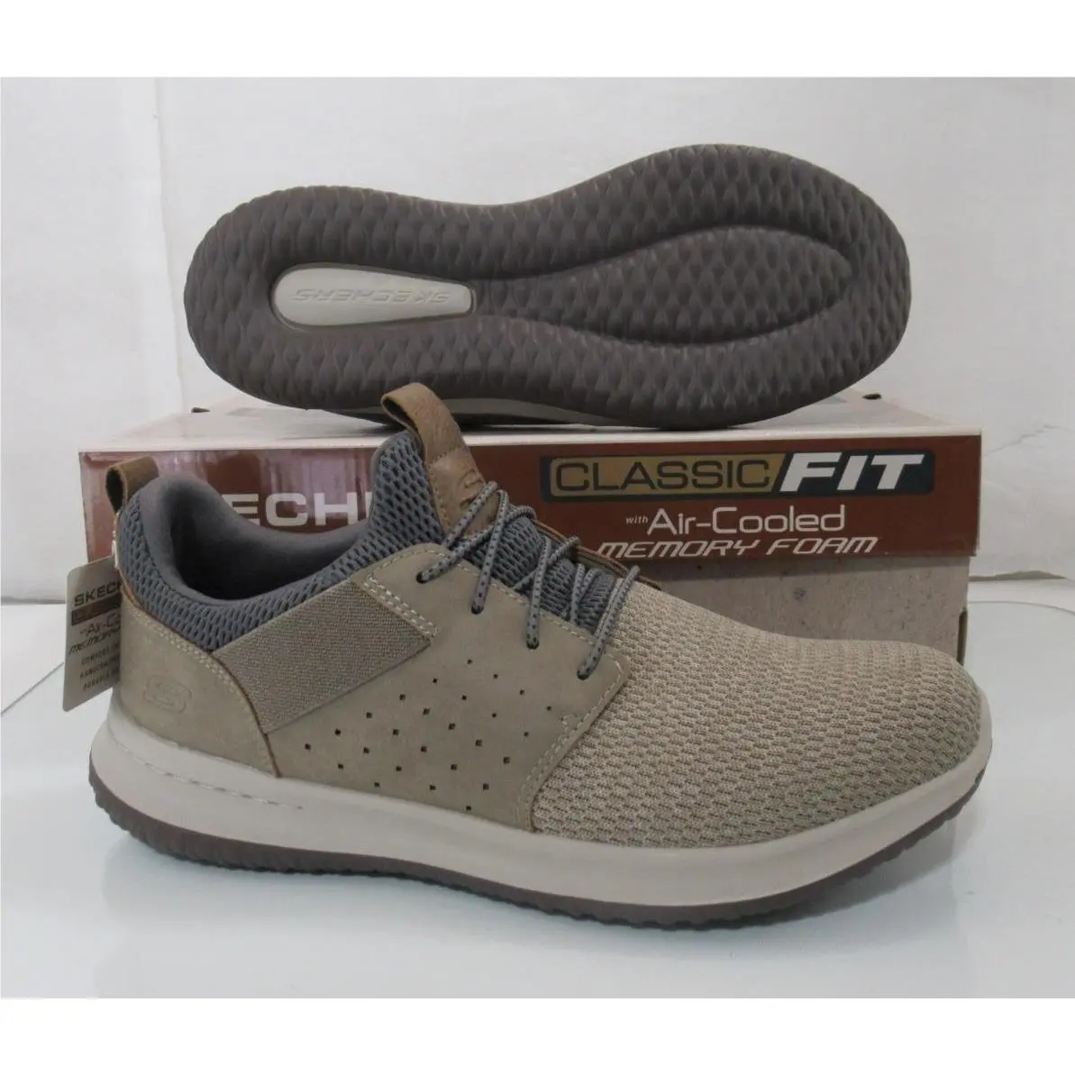 Skechers shoes - Skechers Classic Fit Delson Camben - 65474 TPE - Beige, Manufacturer: Taupe (UPC: 0191665193609) 6