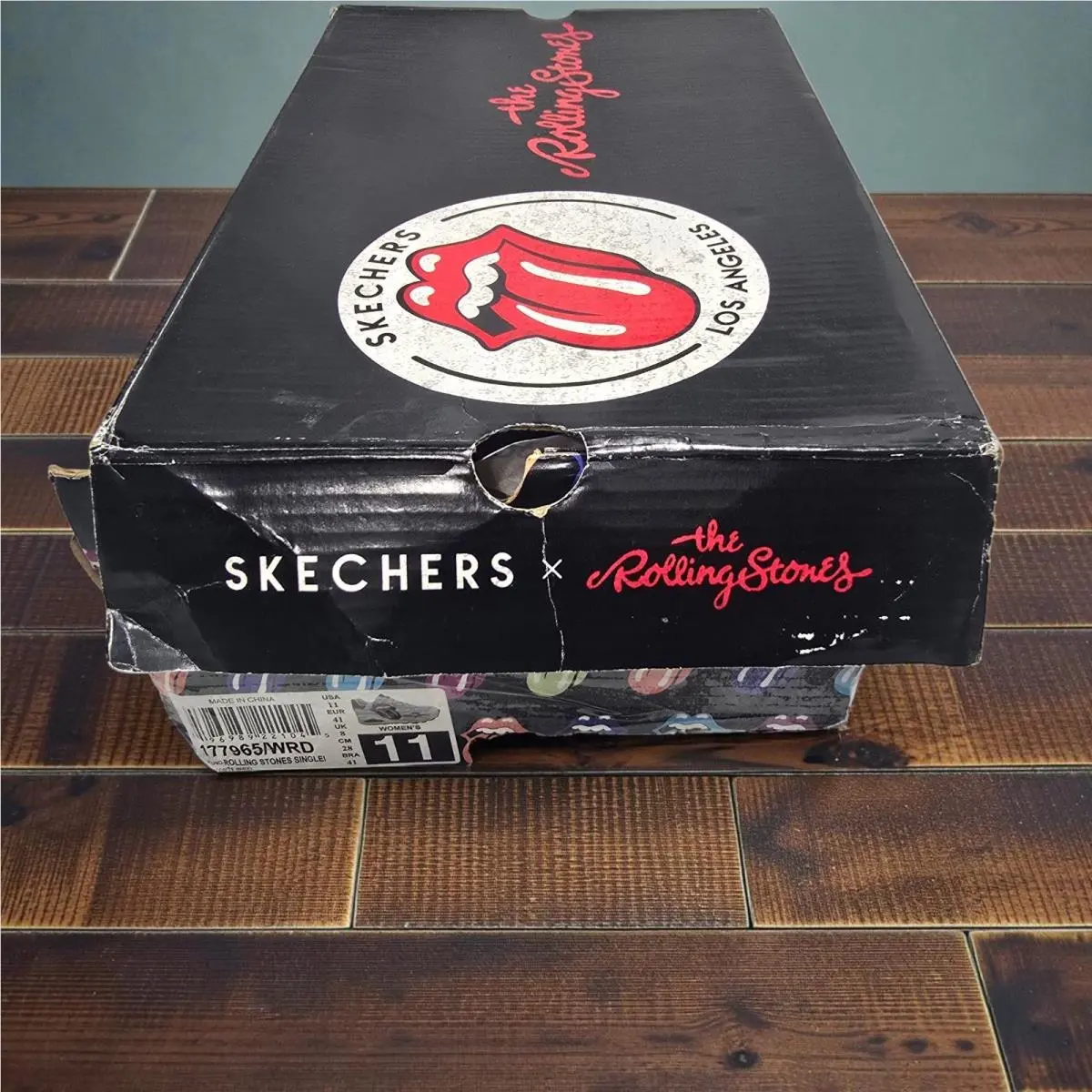 Skechers shoes - UNO X THE ROLLING STONES - 177965-WBK - White Black (UPC: 197627619224) 12