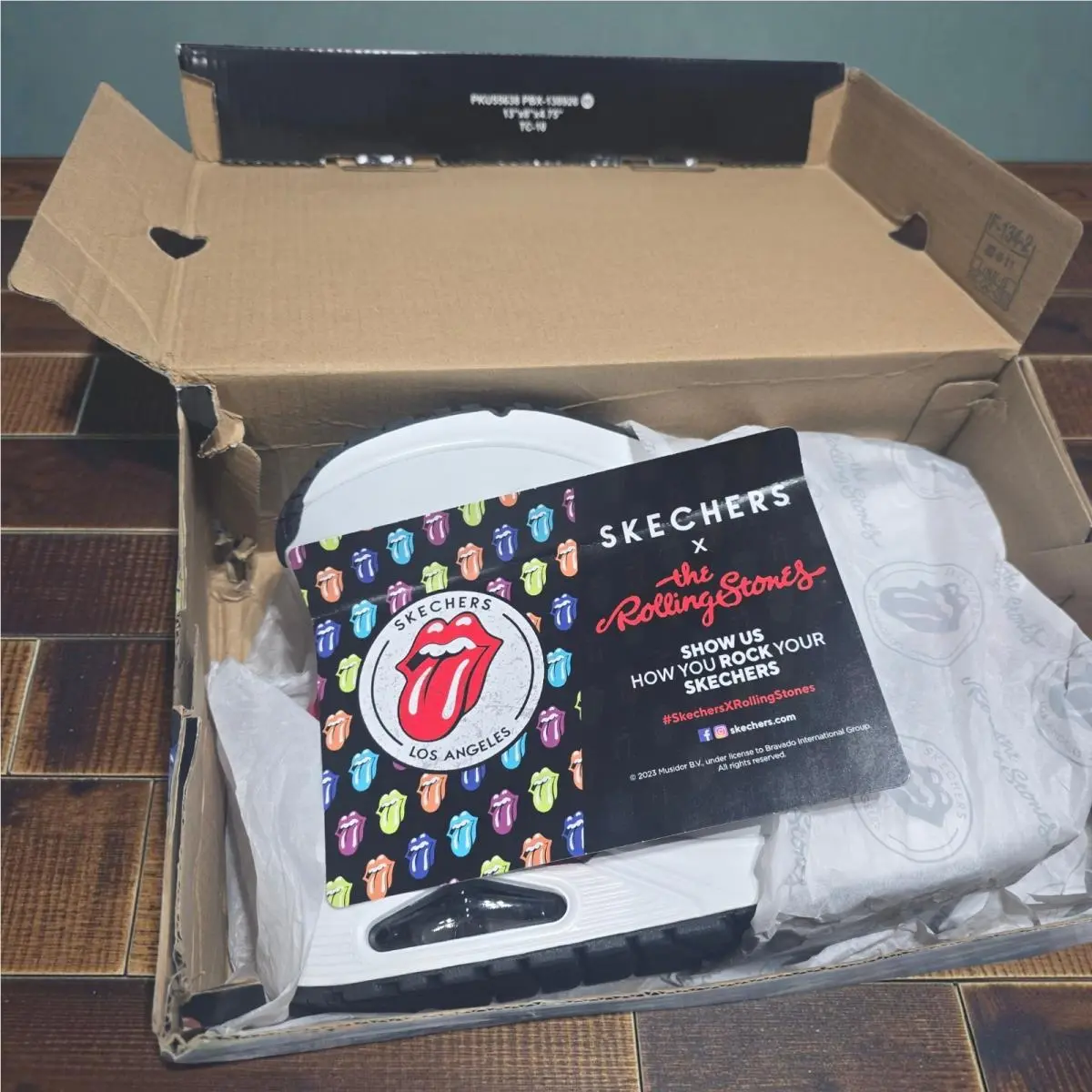 Skechers shoes - UNO X THE ROLLING STONES - 177965-WBK - White Black (UPC: 197627619224) 15