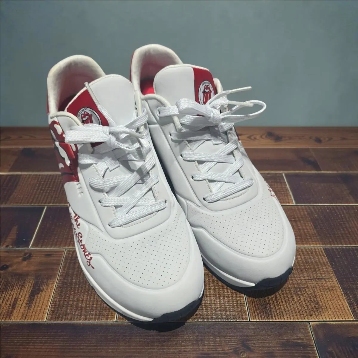 Skechers shoes - UNO X THE ROLLING STONES - 177965-WBK - White Black (UPC: 197627619224) 1