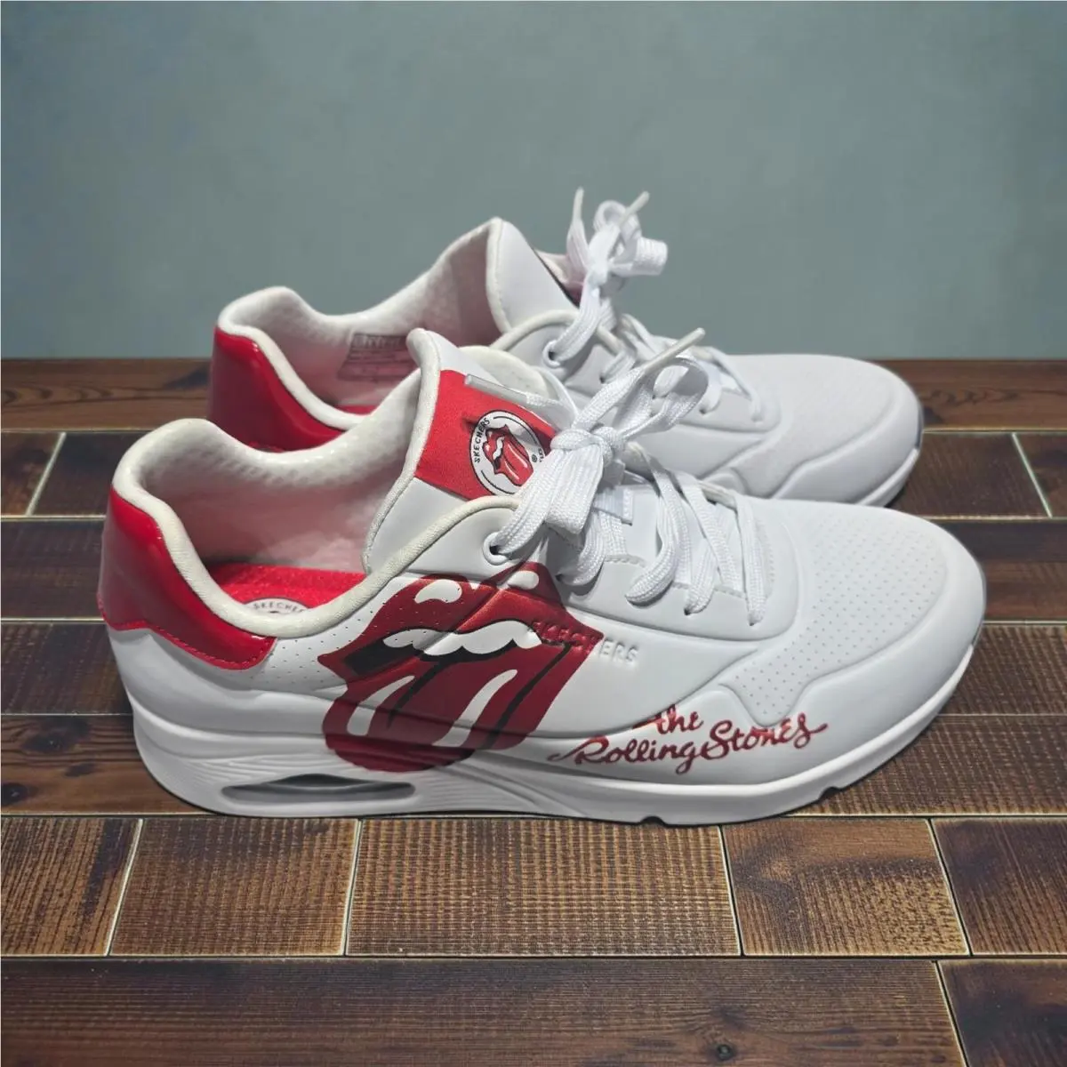 Skechers shoes - UNO X THE ROLLING STONES - 177965-WBK - White Black (UPC: 197627619224) 2