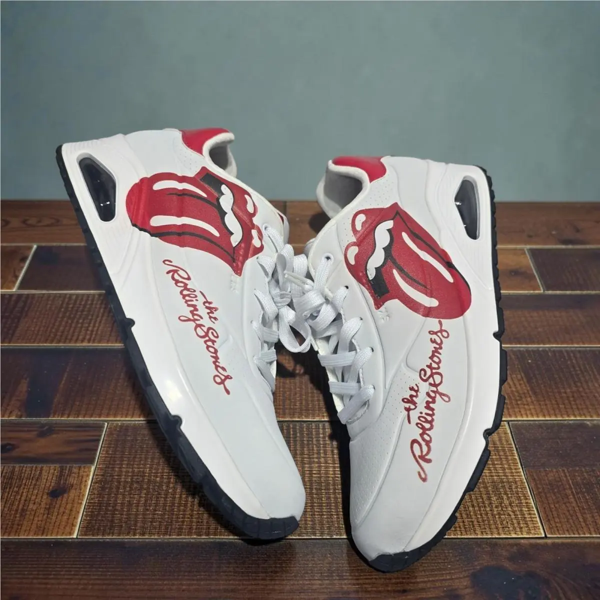 Skechers shoes - UNO X THE ROLLING STONES - 177965-WBK - White Black (UPC: 197627619224) 6