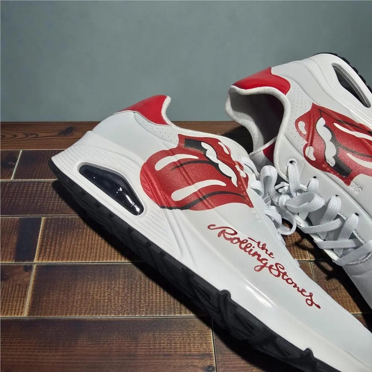 Skechers shoes - UNO X THE ROLLING STONES - 177965-WBK - White Black (UPC: 197627619224) 7