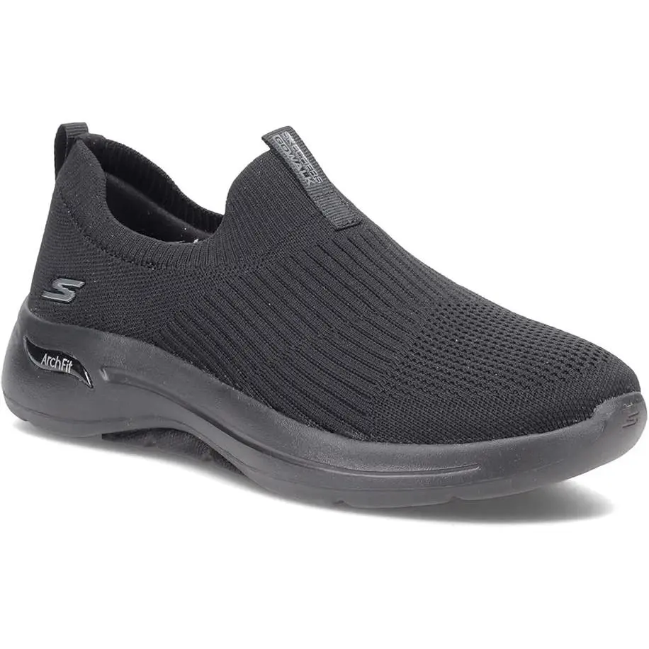 Skechers Go Walk Arch Fit Women’s Slip On Sneakers Black Size 9.5