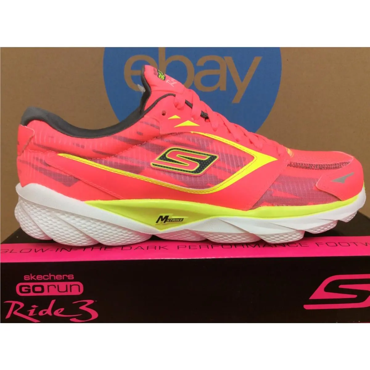Skechers shoes - SKECHERS Go Run Ride 3 NITE OWL - 13883 HPLM - Hot Pink Lime 6
