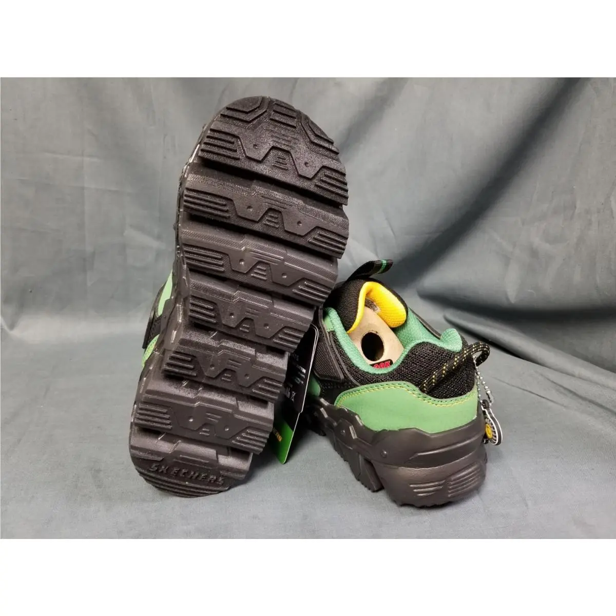 Skechers shoes - Skechers John Deere Mega Flex Lite - 407097L/GRBK - Green/Yellow (UPC: 199252479518) 0