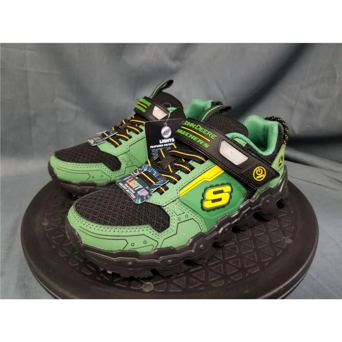 Skechers shoes - Skechers John Deere Mega Flex Lite - 407097L/GRBK - Green/Yellow (UPC: 199252479518) 2