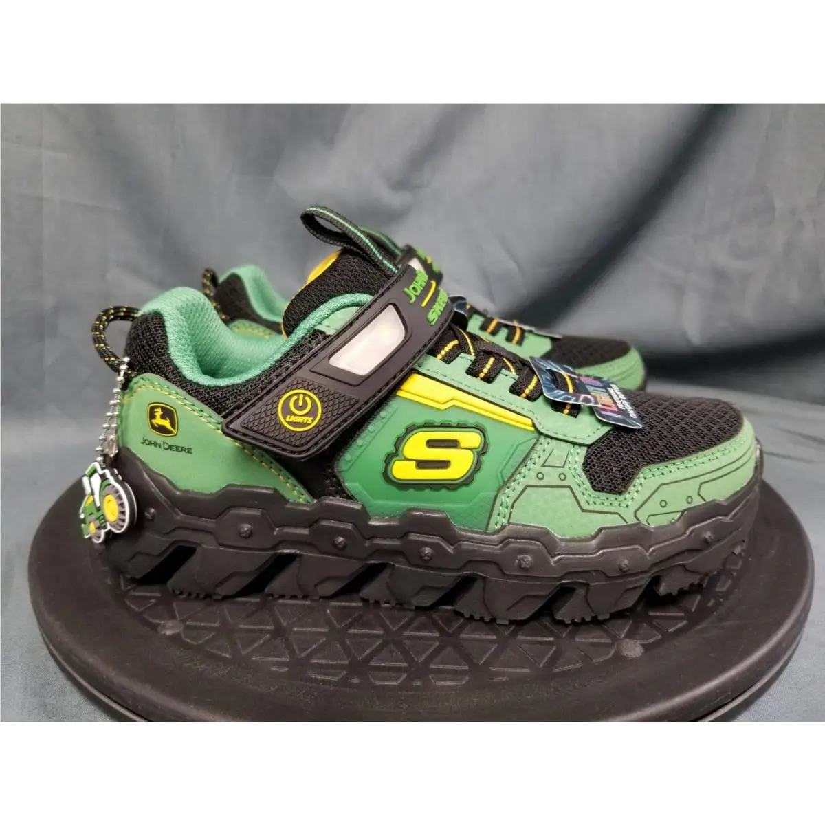 Skechers shoes - Skechers John Deere Mega Flex Lite - 407097L/GRBK - Green/Yellow (UPC: 199252479518) 7